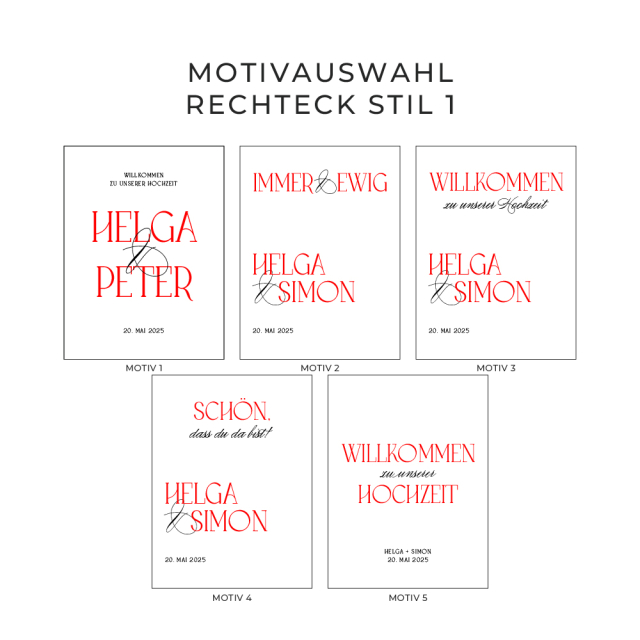 Willkommensschild Stil 1